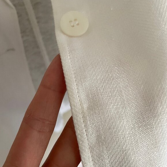 100% Capri Linen Tailored Jacket w Linen Jersey Back - Size S - Picture 6 of 7